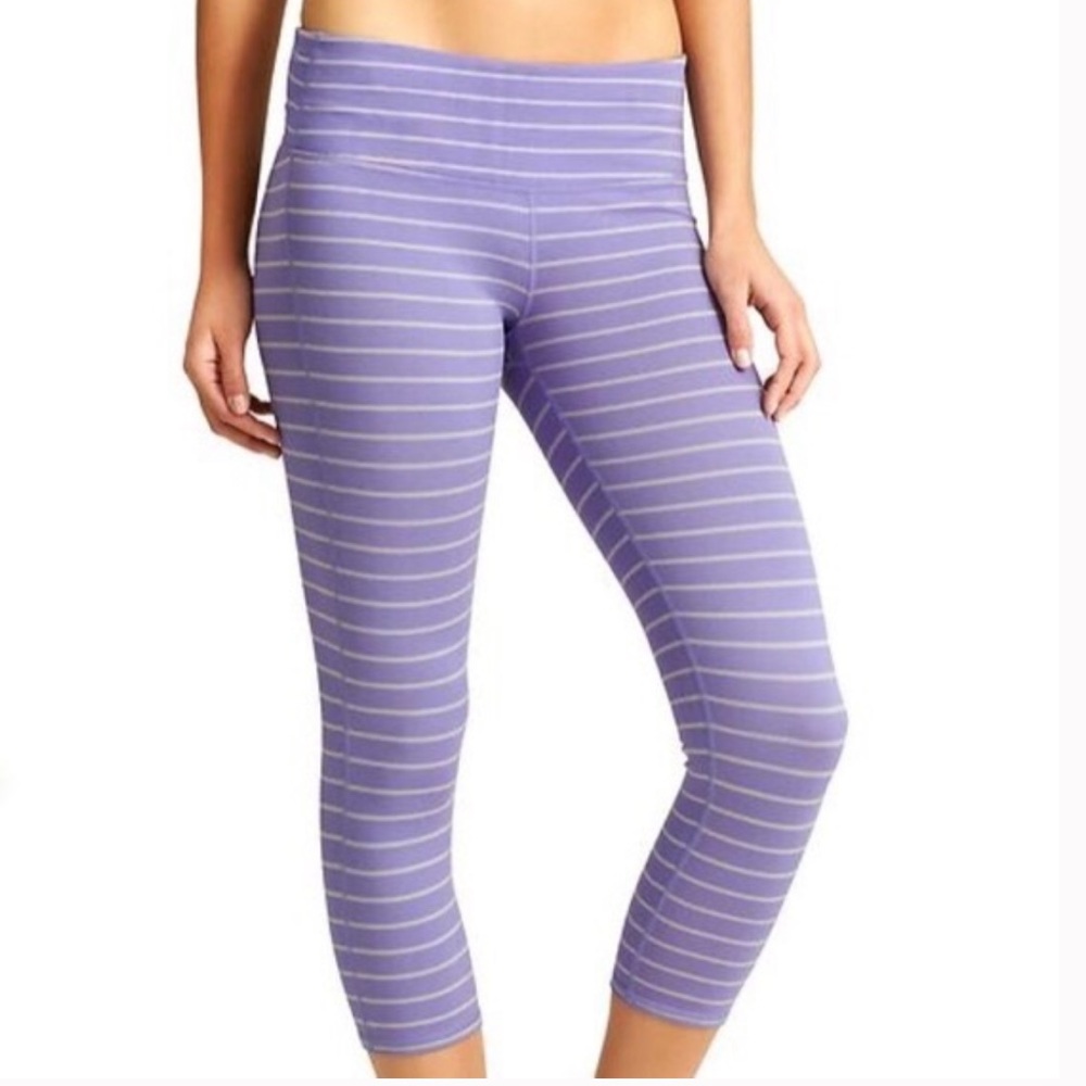 Athleta Chatuanga Cropped Leggings Lavender Size XS